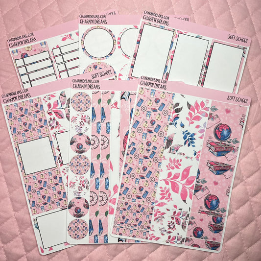 Soft School Planner Sticker Kit