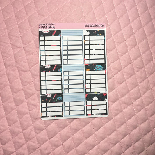 Blackboard School Planner Sticker Kit