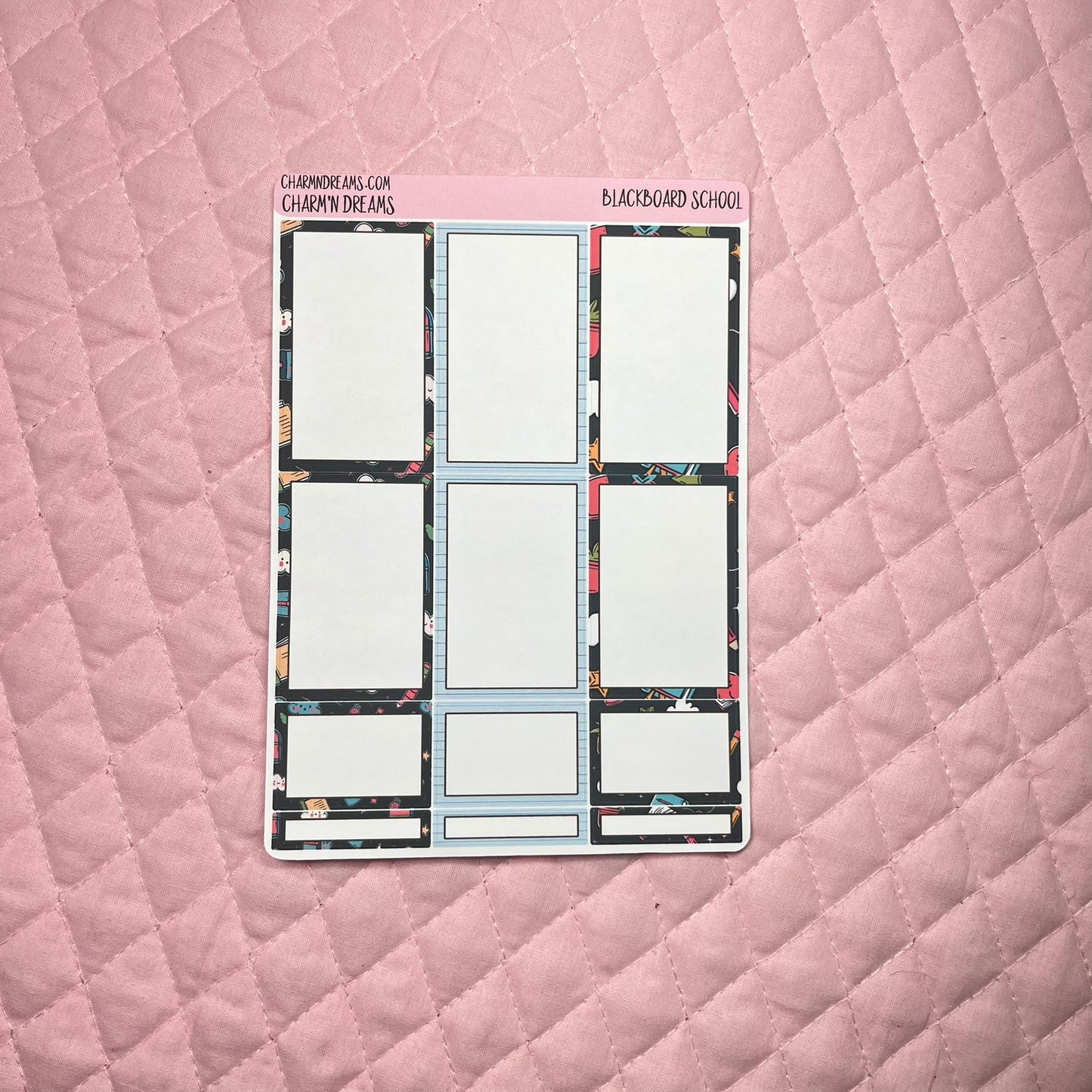 Blackboard School Planner Sticker Kit