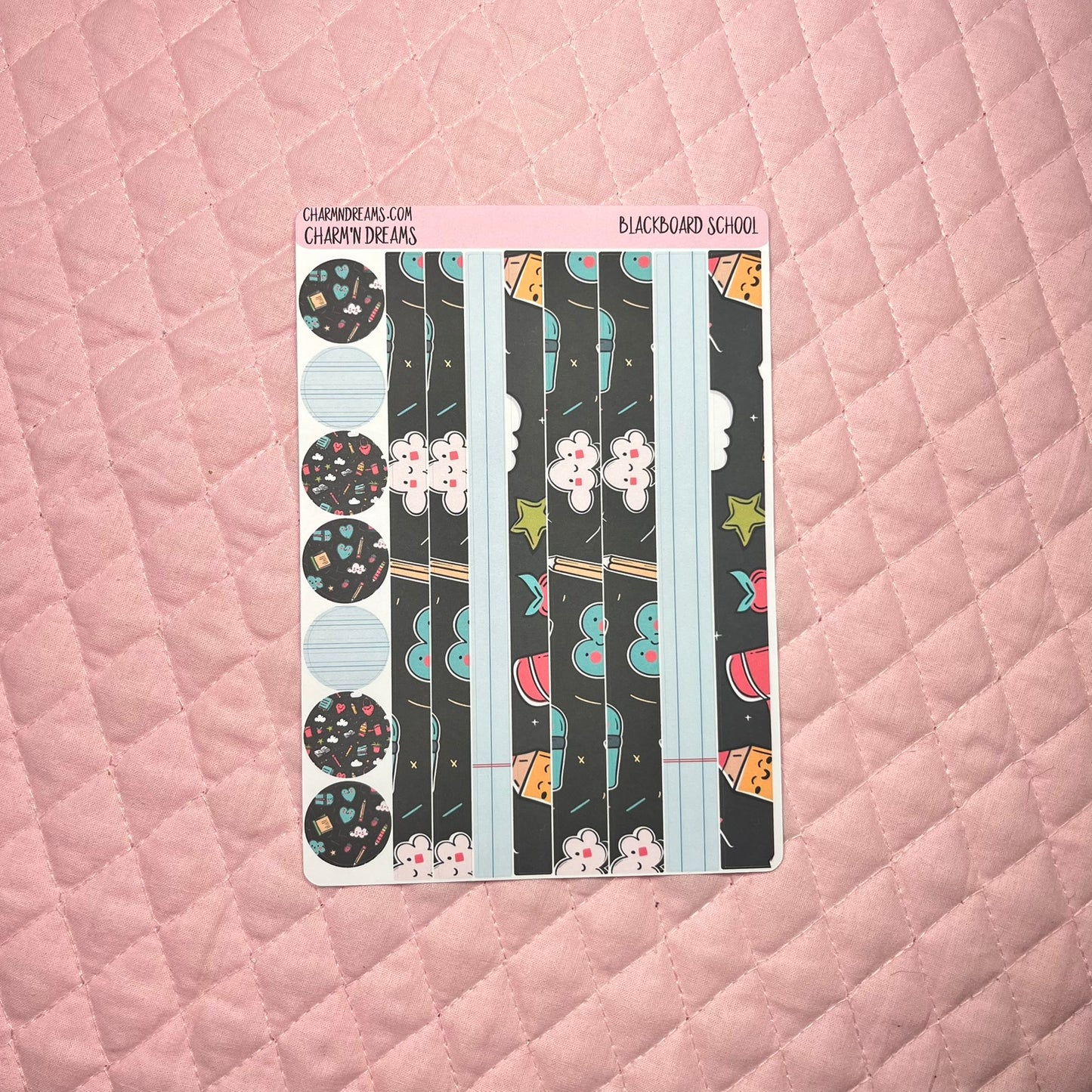 Blackboard School Planner Sticker Kit