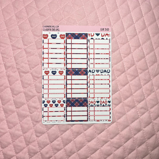 Love Dad Planner Sticker Kit