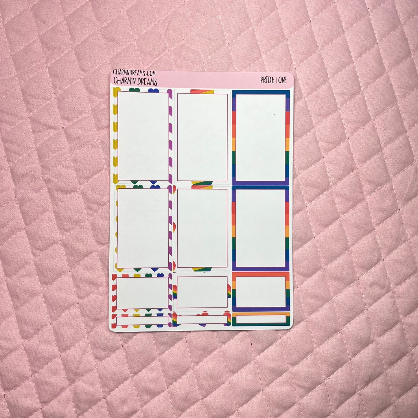 Pride Hearts Planner Sticker Kit
