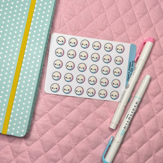 Weather Full Moon Icon Planner Stickers