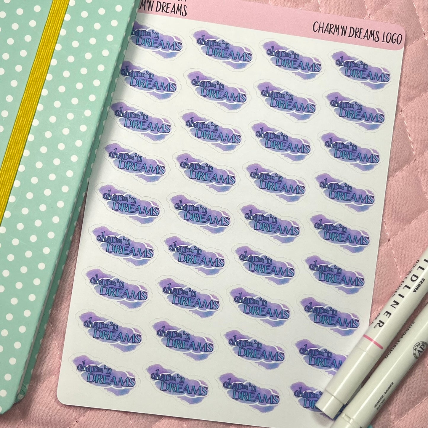 Charm'n Dreams Logo Stickers
