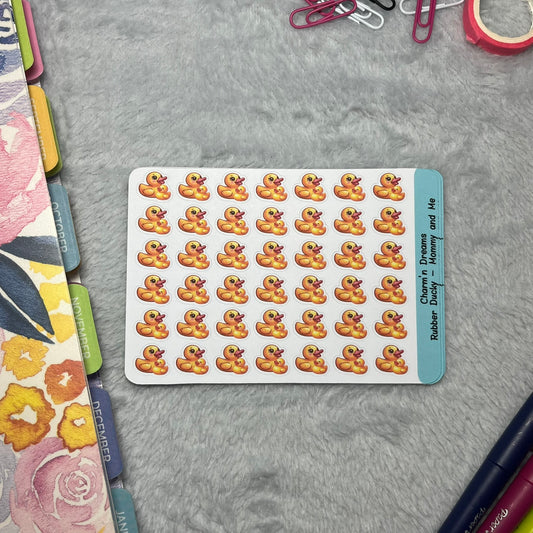 Rubber Ducky Mommy and Me Icon Planner Stickers