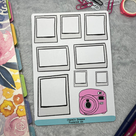 Polaroid Frames Journaling Planner Stickers
