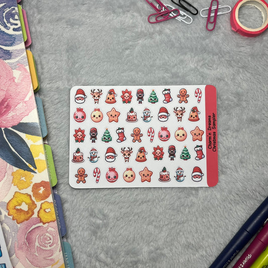 Christmas Sampler Icon Planner Stickers