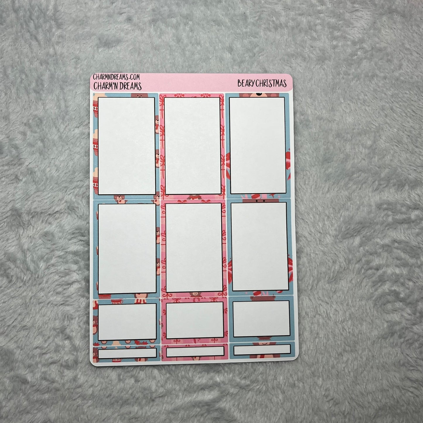 Beary Christmas Planner Sticker Kit