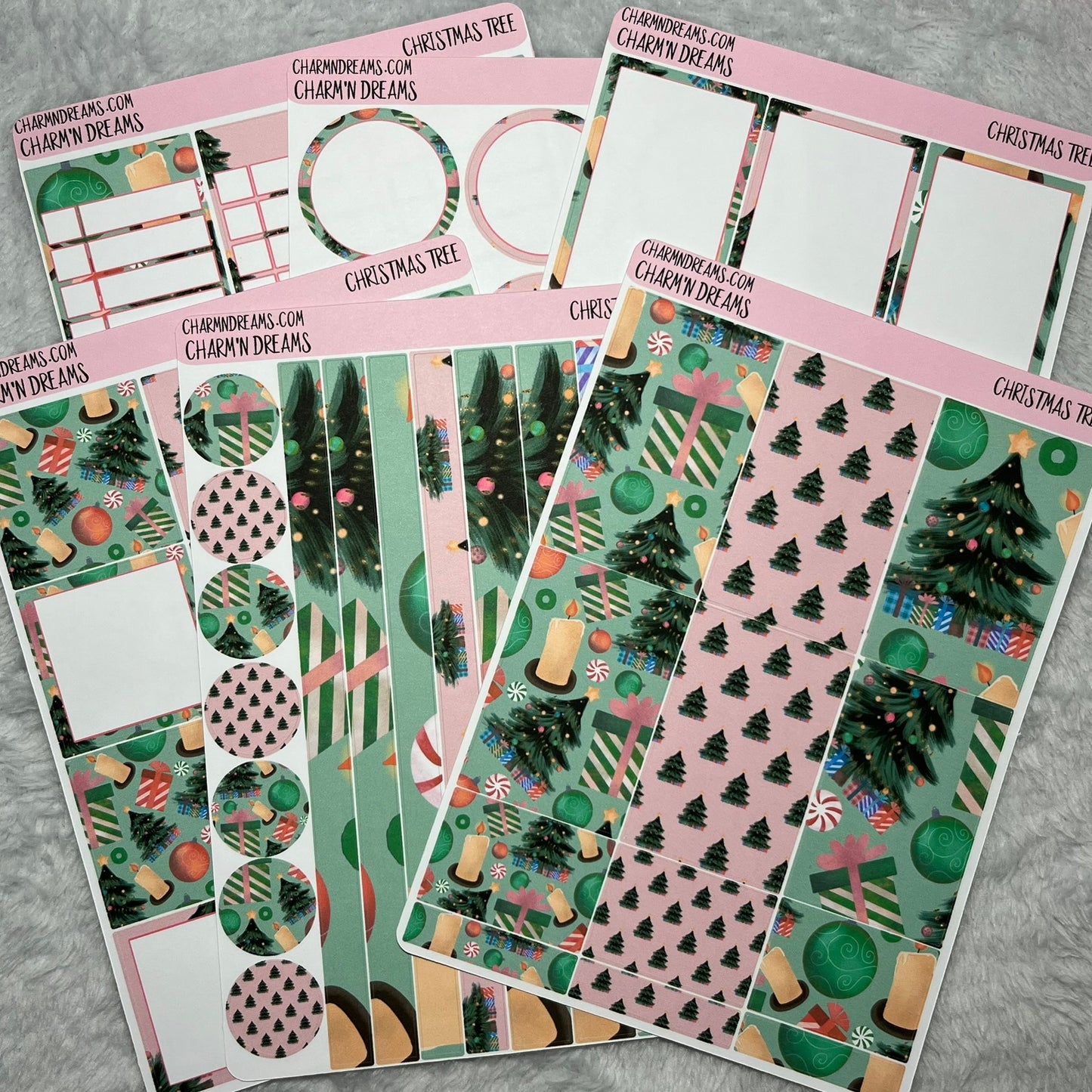 Christmas Tree Planner Sticker Kit