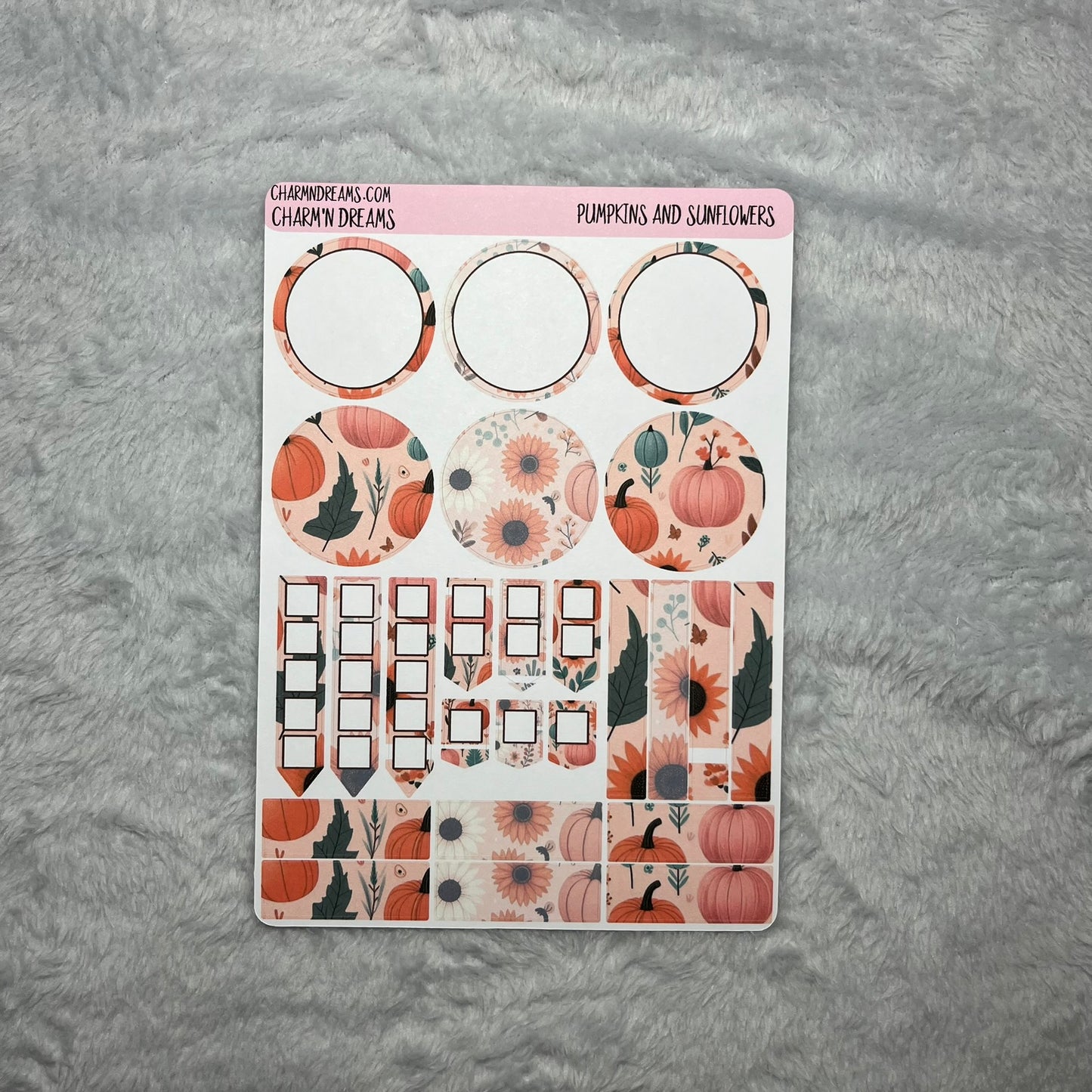 Pumpkins and Sunflowers Planner Sticker Kit