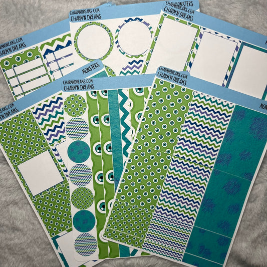 Monsters Planner Sticker Kit