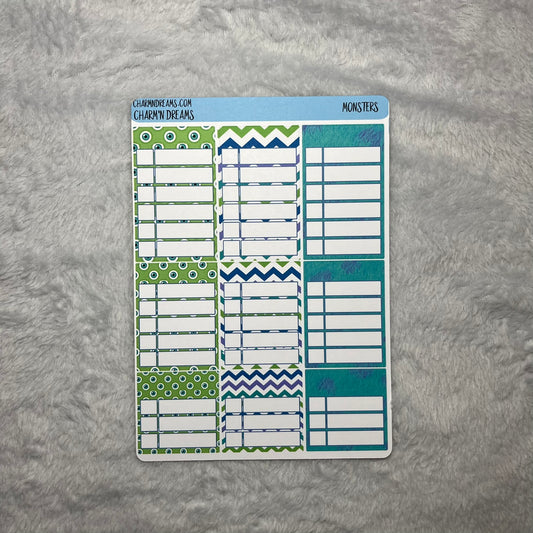 Monsters Planner Sticker Kit