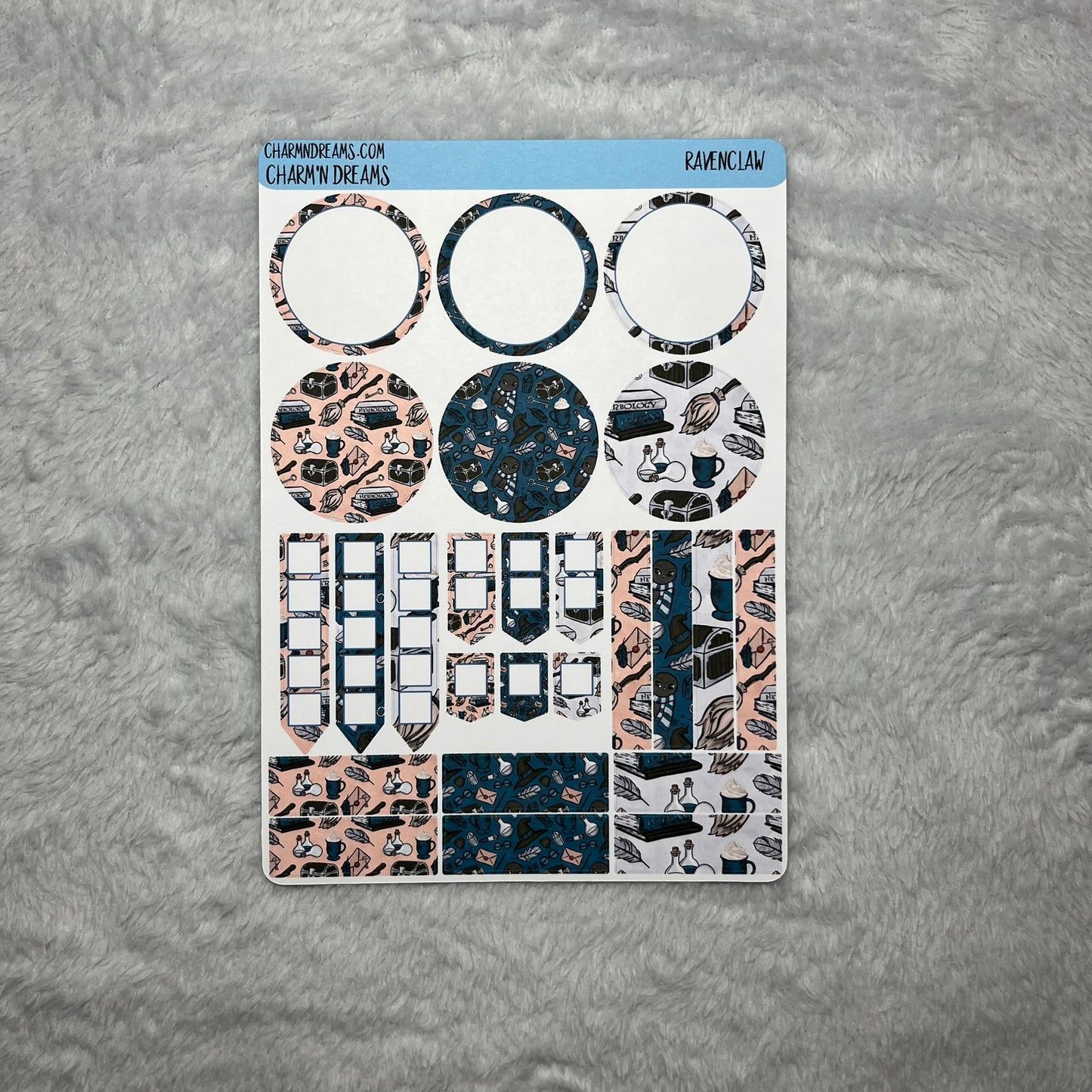 Wizard School Ravenclaw Planner Sticker Kit