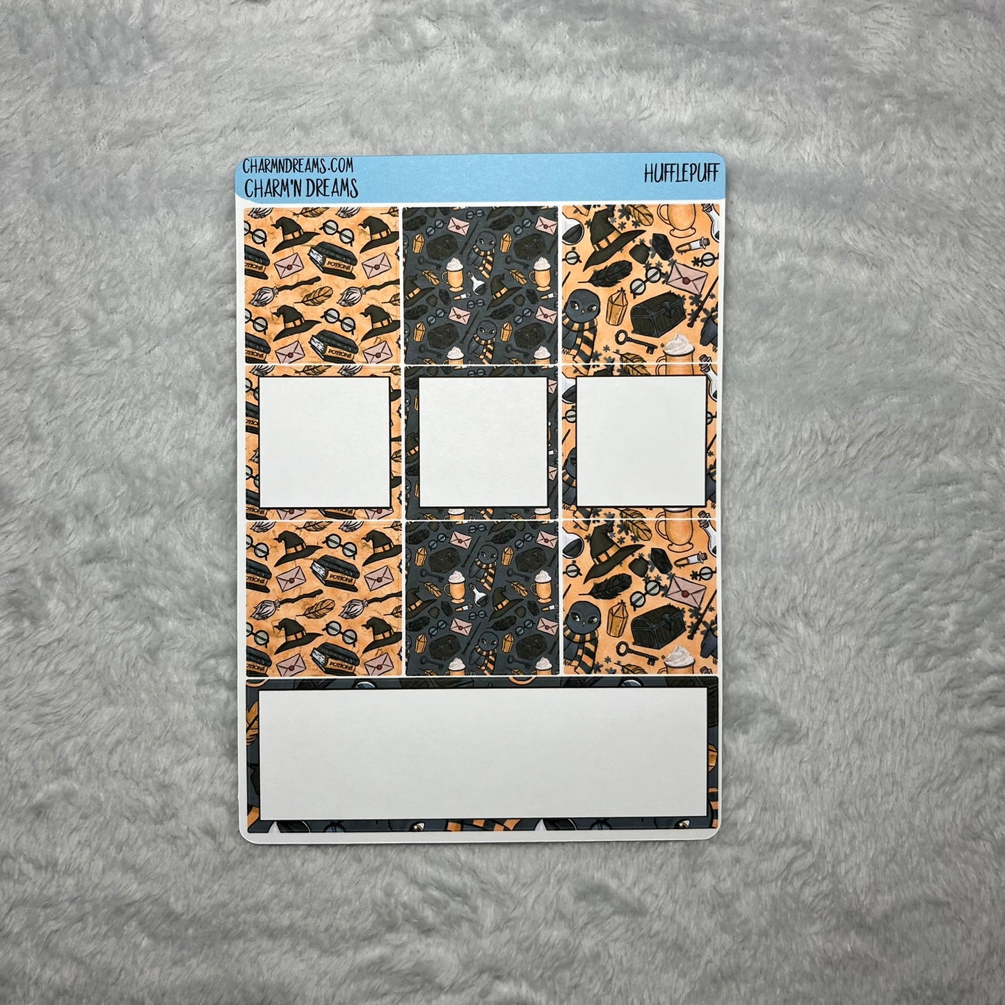 Wizard School Hufflepuff Planner Sticker Kit