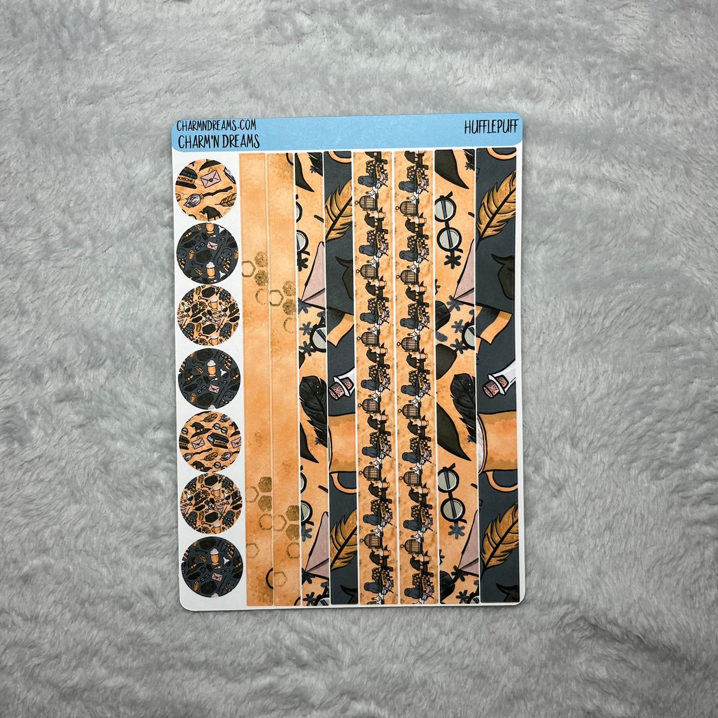 Wizard School Hufflepuff Planner Sticker Kit