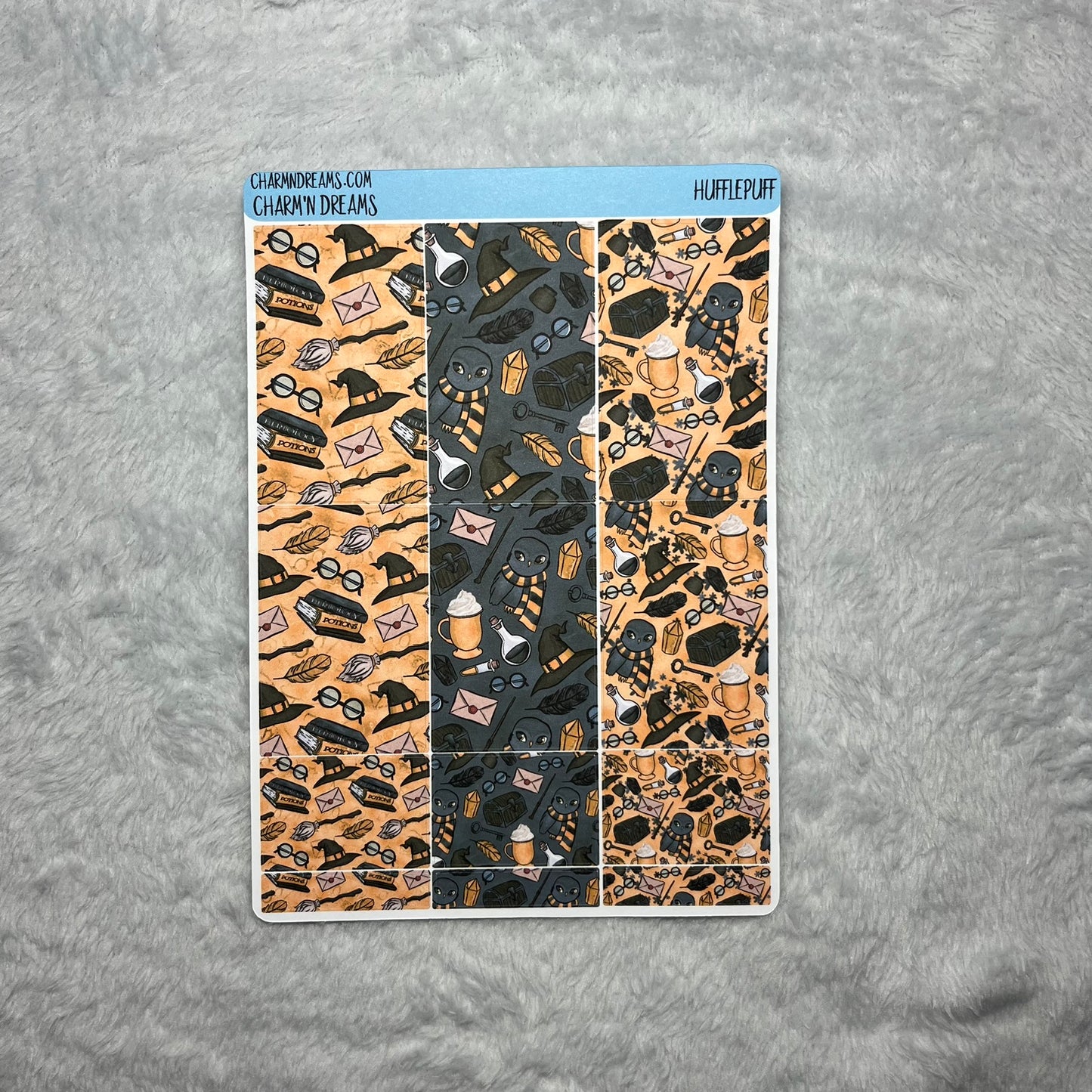 Wizard School Hufflepuff Planner Sticker Kit