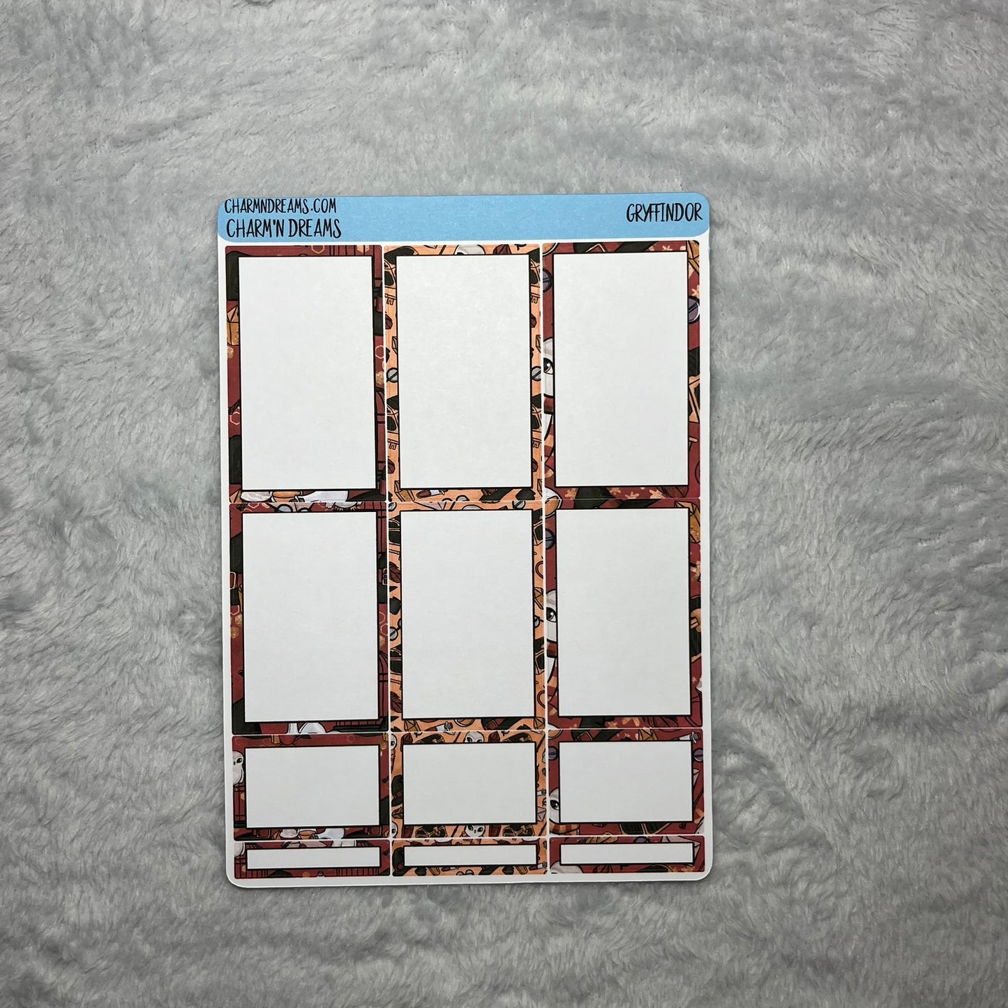 Wizard School Gryffindor Planner Sticker Kit