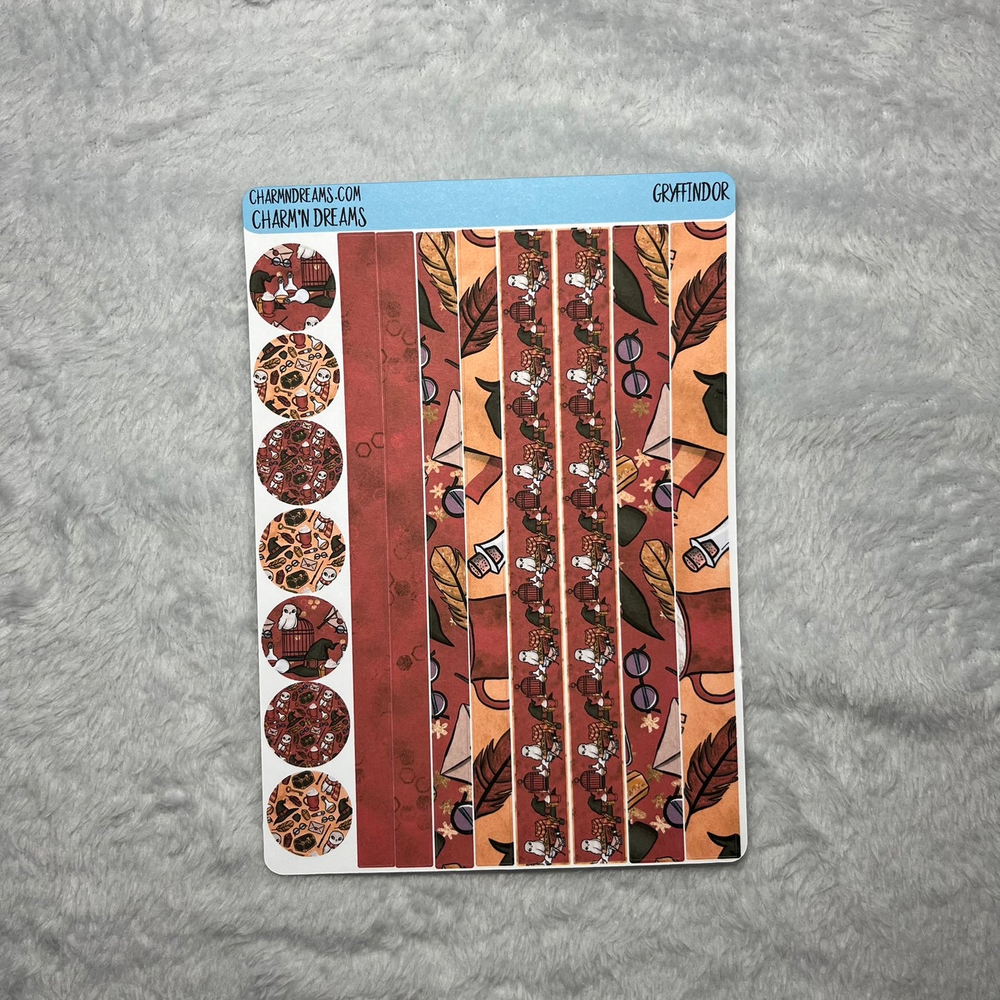 Wizard School Gryffindor Planner Sticker Kit