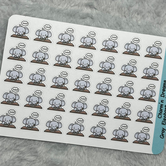 B Elephant Homework/ Work Icon Planner Stickers