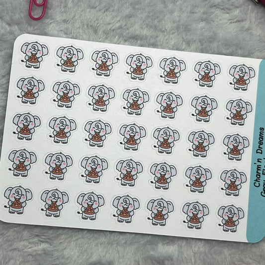 Elephant Pizza  Icon Planner Stickers