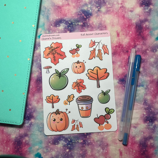 Fall Accent Deco Sticker Sheet