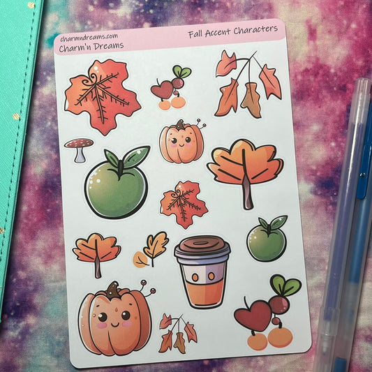 Fall Accent Deco Sticker Sheet