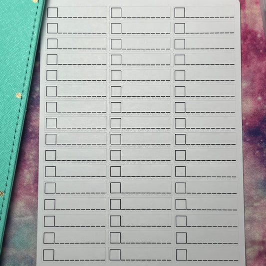 Individual Checkboxes Planner Stickers