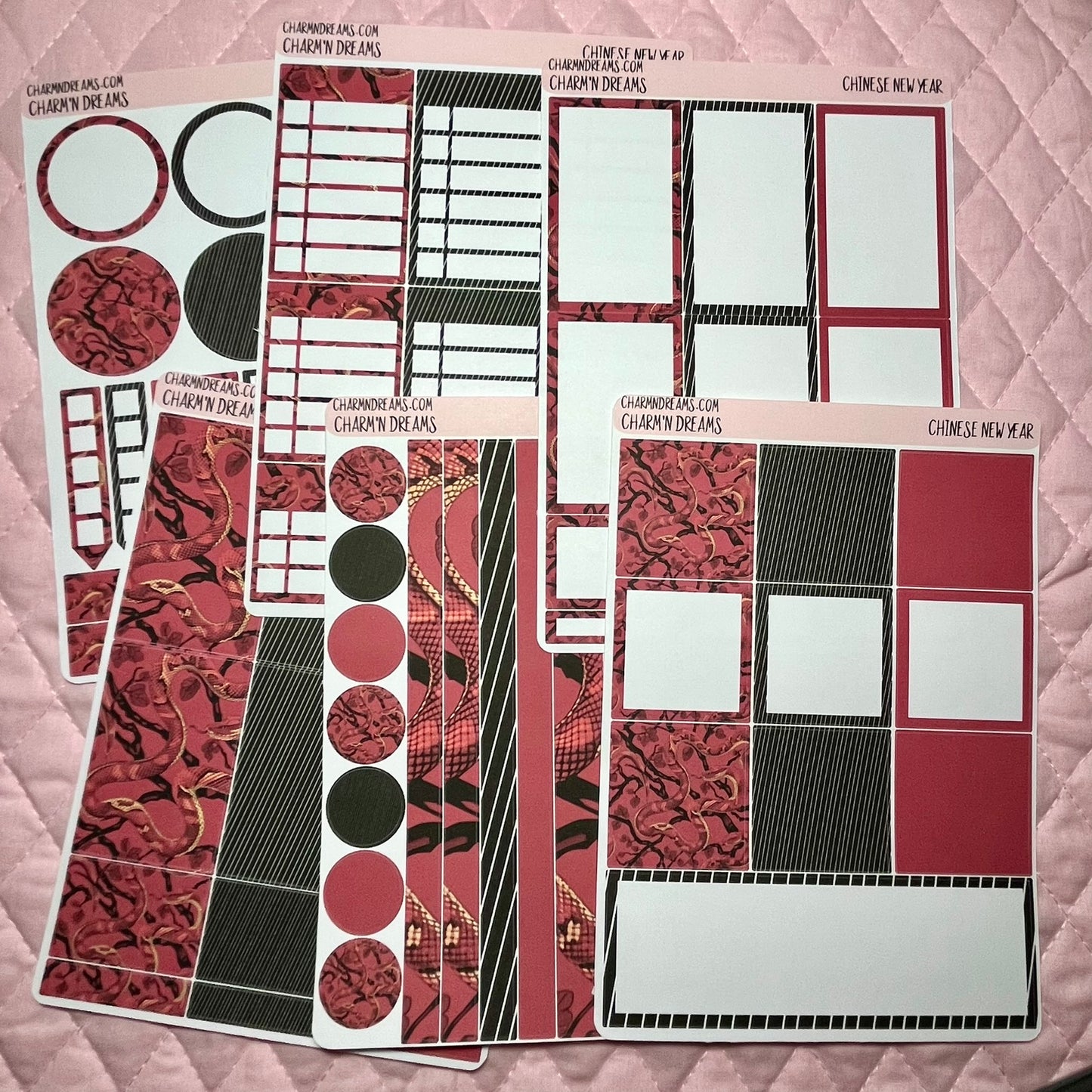 Chinese New Year (Year of the Snake) Planner Sticker Kit