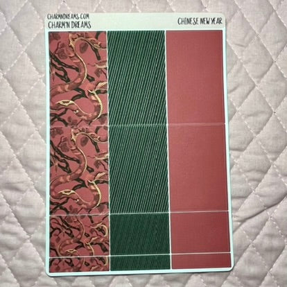 Chinese New Year (Year of the Snake) Planner Sticker Kit