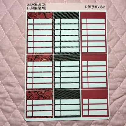 Chinese New Year (Year of the Snake) Planner Sticker Kit