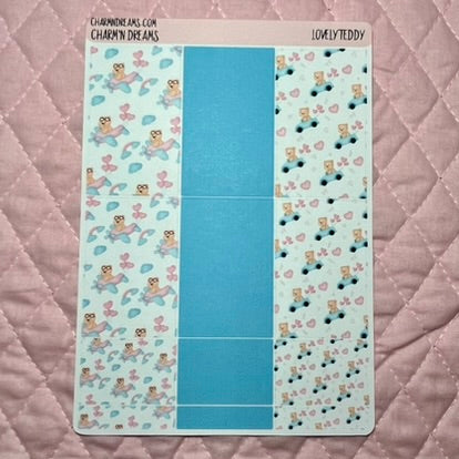 Lovely Teddy Planner Sticker Kit