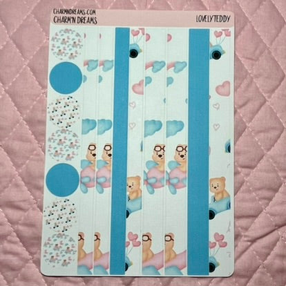 Lovely Teddy Planner Sticker Kit