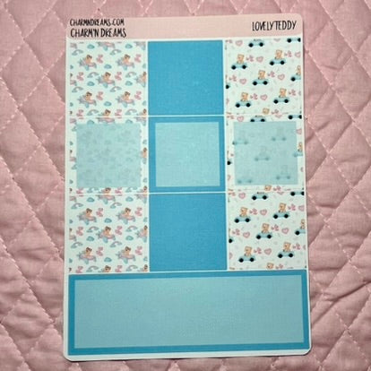 Lovely Teddy Planner Sticker Kit