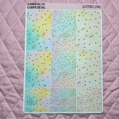 Scattered Stars Planner Sticker Kit