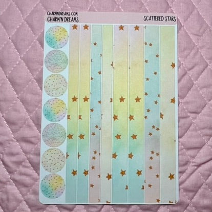 Scattered Stars Planner Sticker Kit