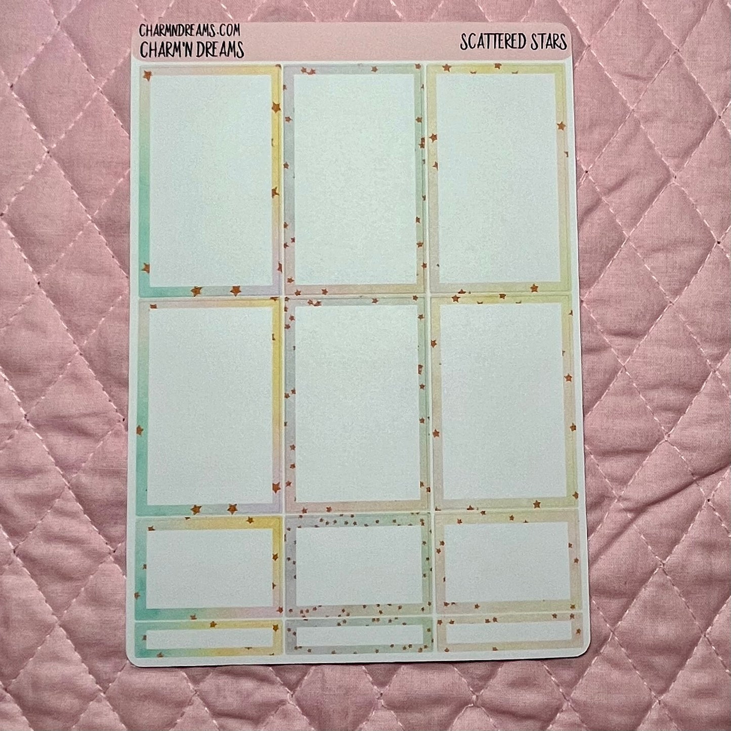 Scattered Stars Planner Sticker Kit