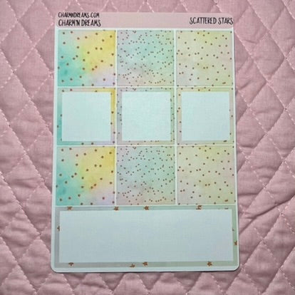 Scattered Stars Planner Sticker Kit