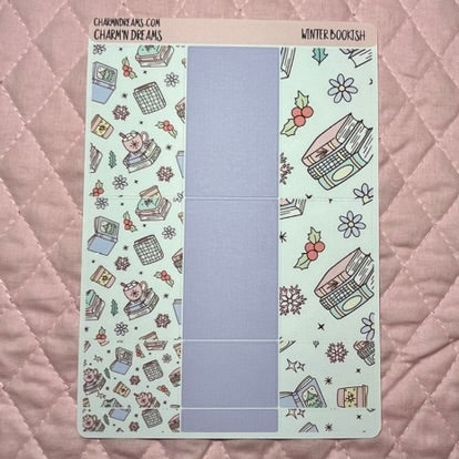Winter Bookish Planner Sticker Kit