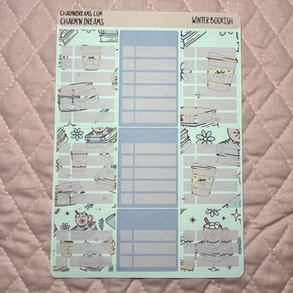 Winter Bookish Planner Sticker Kit