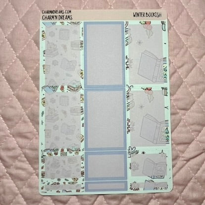 Winter Bookish Planner Sticker Kit