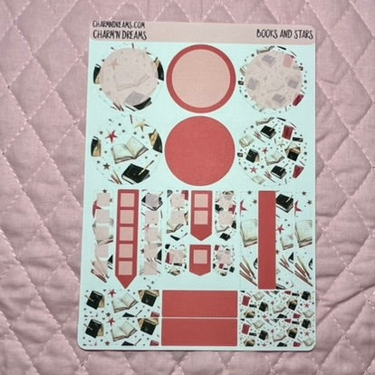 Stars and Books Planner Sticker Kit