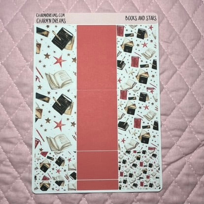 Stars and Books Planner Sticker Kit