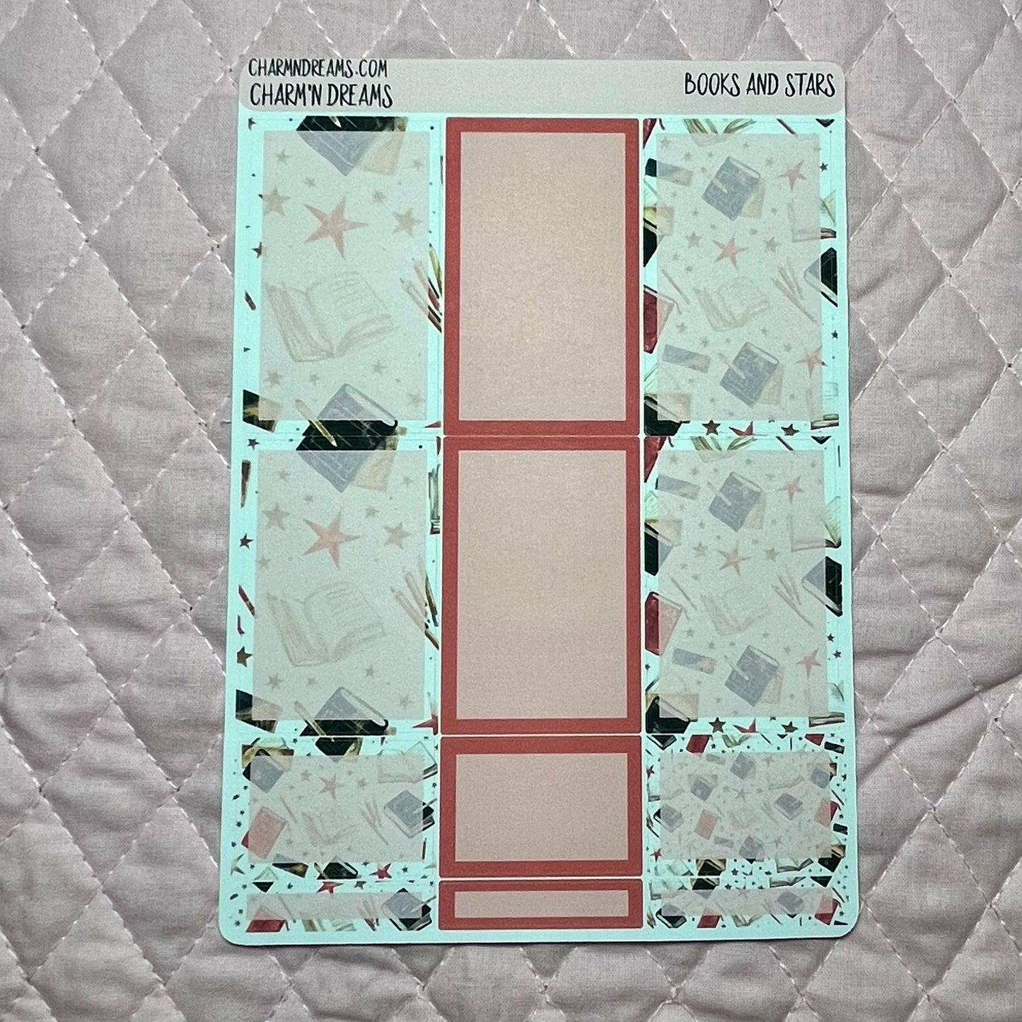 Stars and Books Planner Sticker Kit