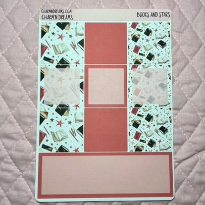 Stars and Books Planner Sticker Kit