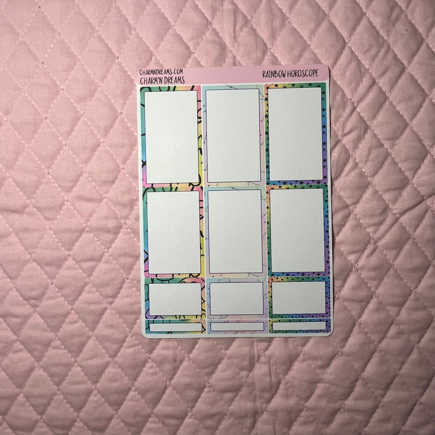Rainbow Horoscope Planner Sticker Kit