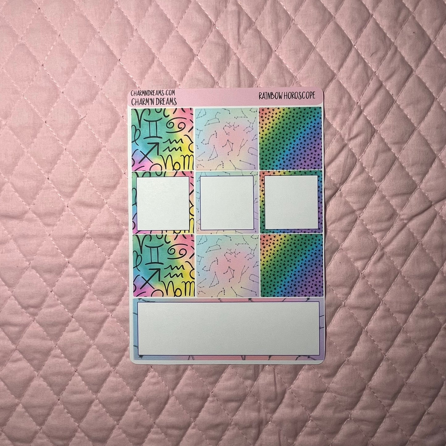 Rainbow Horoscope Planner Sticker Kit