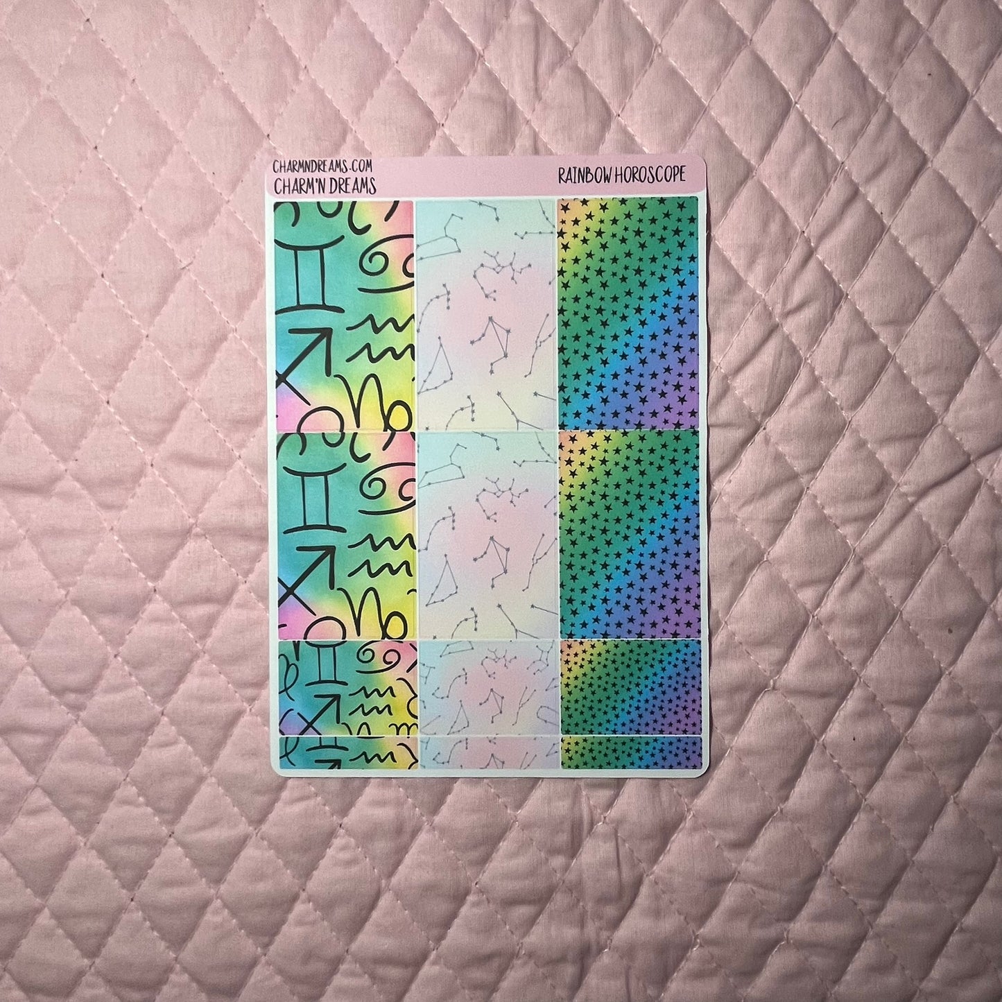 Rainbow Horoscope Planner Sticker Kit