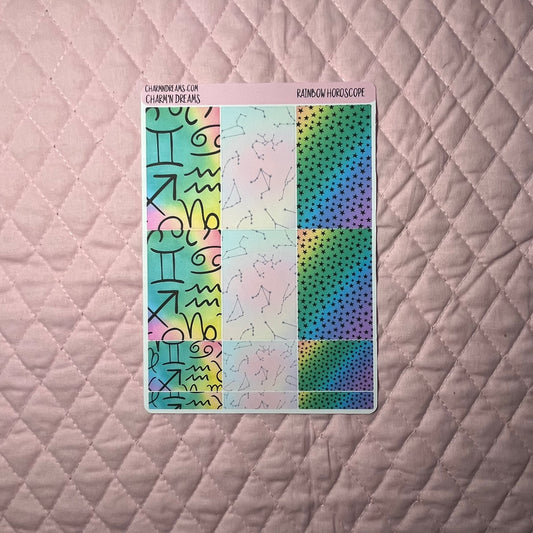Rainbow Horoscope Planner Sticker Kit