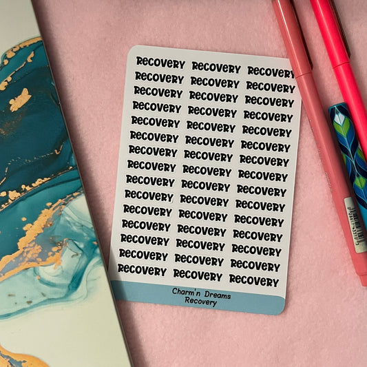 Recovery Functional Planner Stickers