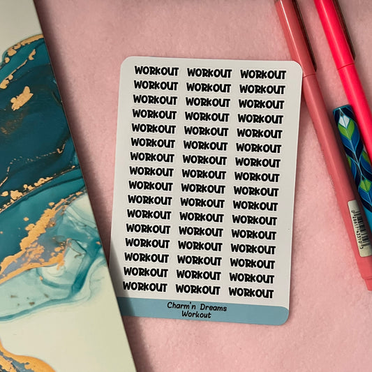 Workout Functional Planner Stickers